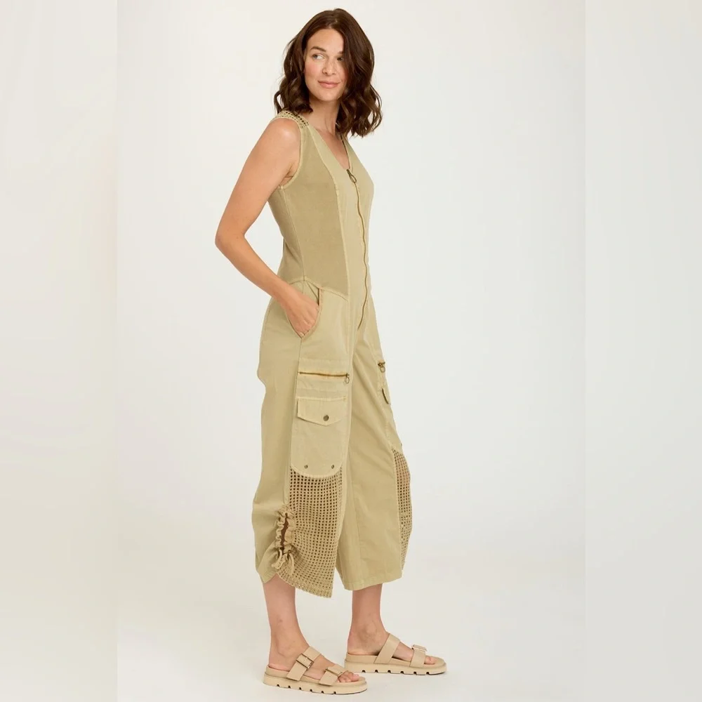 XCVI Kimeo Jumpsuit, Linwood Sands Pigment - Picture 3 of 5